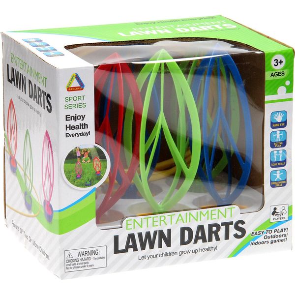Gioco Delle Freccette Da Giardino Deluxe Per Bambini Gioco Di Lancio Colorato In Plastica Da Giardino-image
