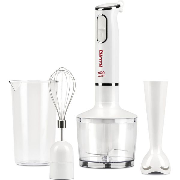 Girmi MX1601 Frullatore Frullatore Ad Immersione 400 W Acciaio Inox, Trasparente, Bianco-image