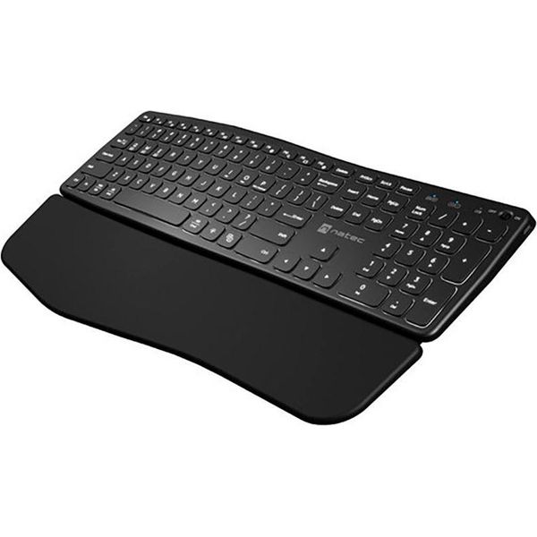 Natec Natec Porifera Tastiera Home/Office Bluetooth Qwerty Us International Nero-image