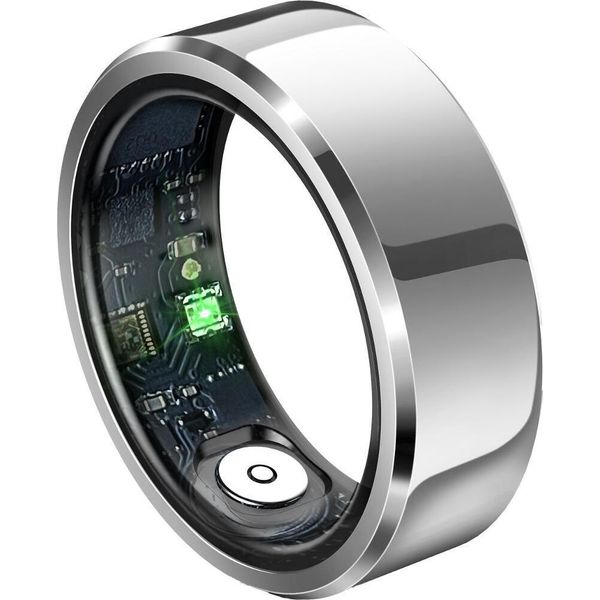 Anello Intelligente In Alligatore Argento Taglia 11-image