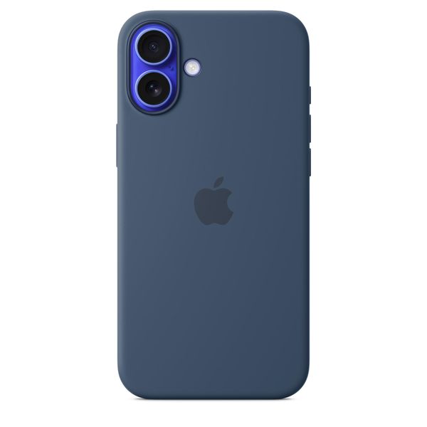 Etui Apple Myya3Zm/A Iphone 16 Plus 6.7 Magsafe Granatowy/Denim Silicone Case-image