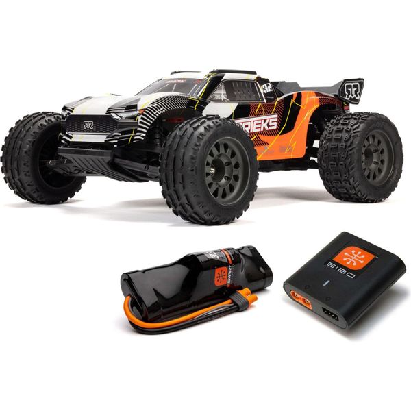 Arrma 1:10 Vorteks Mega 550 2WD Stadium Truck Rtr Con Batteria E Caricatore - Arancione-image