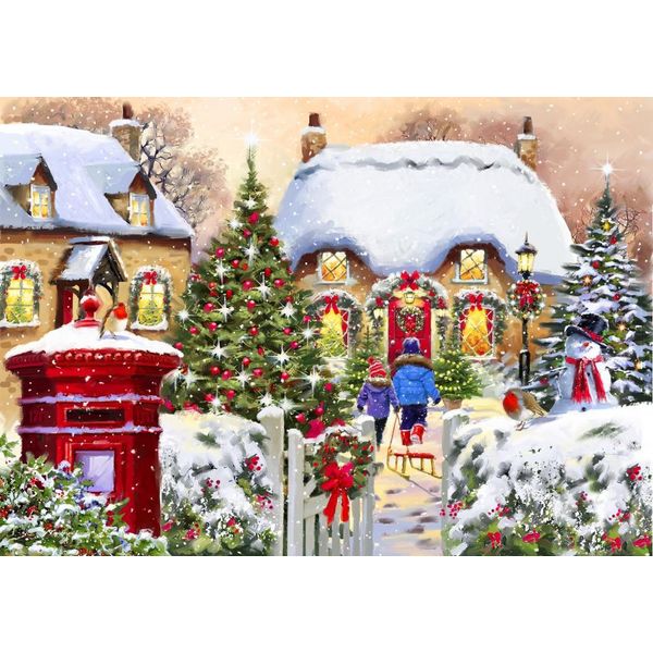 Bluebird Puzzle Winter Cottage - Puzzle Da 1000 Pezzi-image