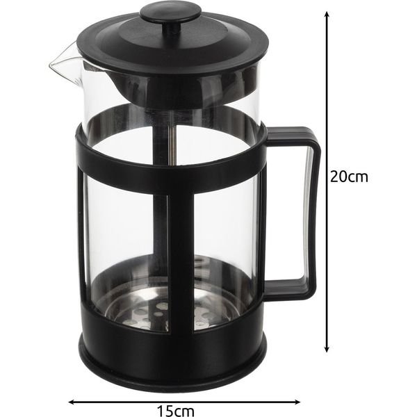 Macchina Da Tè French Press Con Triplo Filtro In Acciaio Inox Per Tè Sfuso Pressa Per Caffè Da 1 Litro Vetro Resistente Al Calore 24565-image