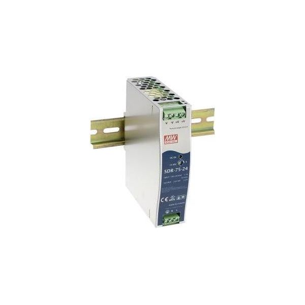 Mean Well Stromversorgung Netzteil 76 W Metallisch (SDR-75-12)-image