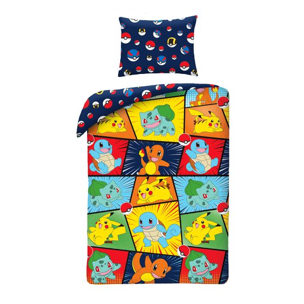 Halantex Lino Incluso Puzzle PokéMon Cotone, 140/200, 70/90 Cm-image