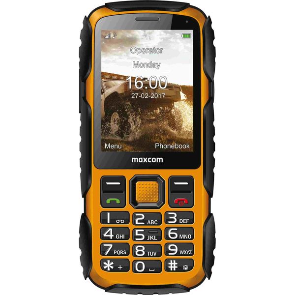 Maxcom Maxcom Strong MM920 7,11 Cm (2,8") 140 G Nero, Giallo Telefono Robusto"-image