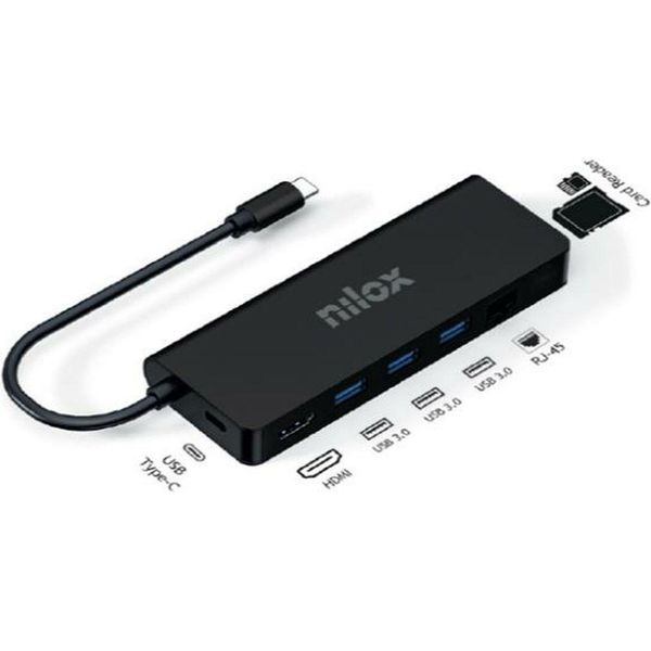 Nilox Dock USB-C 8 In 1 Hdmi 4K-image