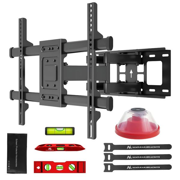 Supporto A Parete Per Tv 32-85'' 60Kg Regolabile Max Vesa 600X400 Nero MC-789 Maclean-image
