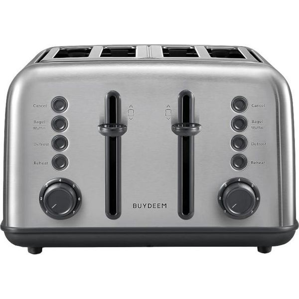 Buydeem Tostapane A 4 Fette, Modello DT640E, Acciaio Inox, Ue-image