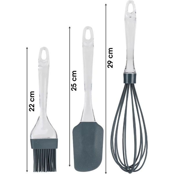 Set Di Utensili 3 Pz. Colori Misti In Silicone-image