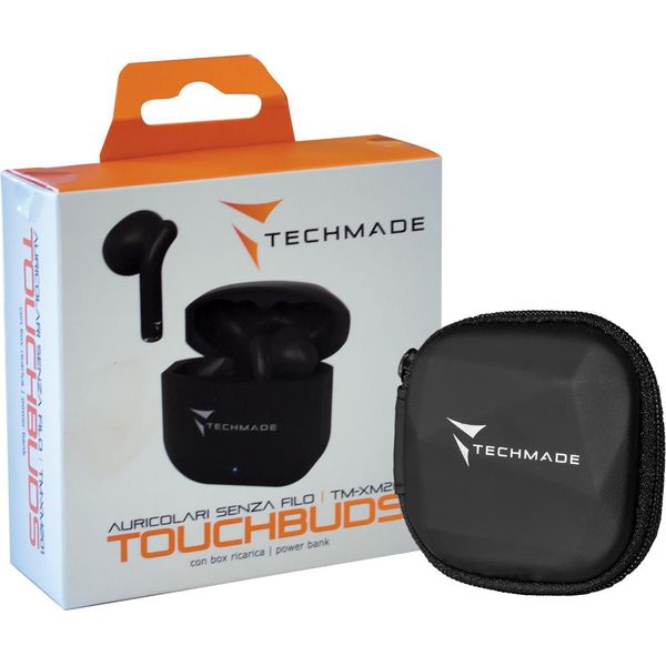 Techmade TM-XM201-MIL Cuffie E Auricolari True Wireless Stereo (Tws) In Ear Per Chiamate/Musica Bluetooth Nero-image