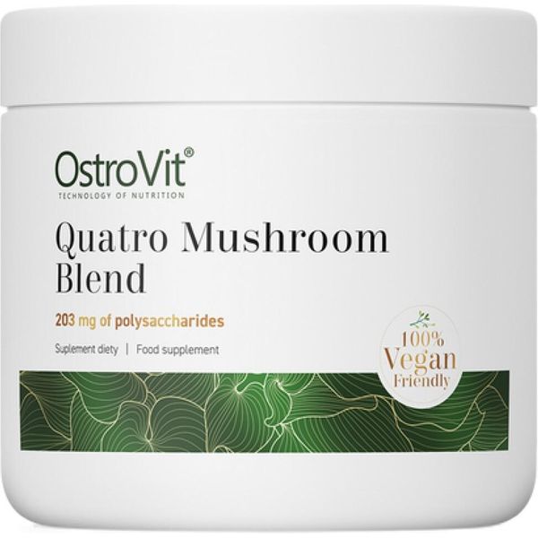 Ostrovit | Miscela Di Funghi Quatro In Polvere | Criniera Di Leone ~ Reishi ~ Cordyceps ~ Chaga-image
