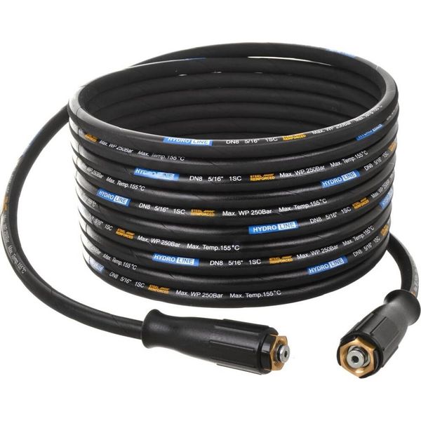 Tubo Flessibile Ad Alta Pressione Premium Resistente Al Calore 20 M Con Attacco M22-M22 (Tipo "K"") Per Karcher Hd, Hds E Kranzle DN8 250BAR 155 C"-image