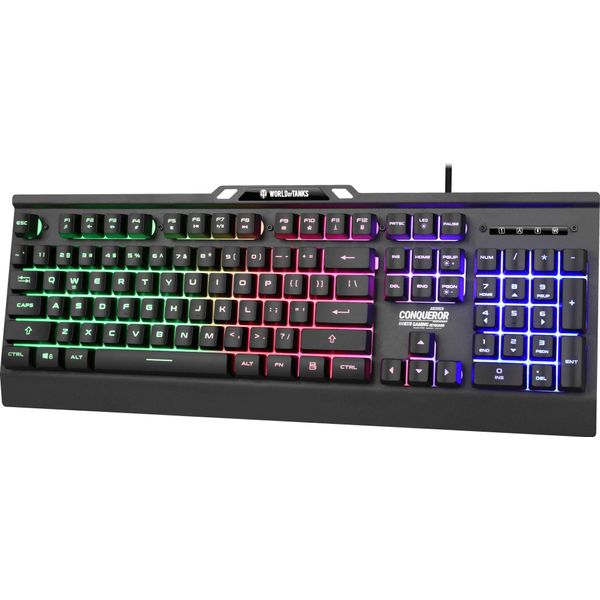 Yenkee Metal Keyboard For Gamers Comqueror Dynamic Backlight - Limited Edition World Of Tanks-image