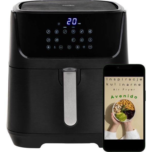Adler Air Fryer Oven | Ad 6317 | Power 1800-2500 W | Capacity 5.5 L | Convection | Black-image
