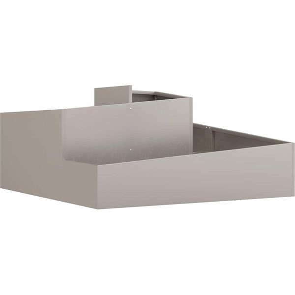 Vidaxl Fioriera Da Giardino Marrone 100 X 100 X 50 Cm Acciaio Resistente Alle Intemperie-image