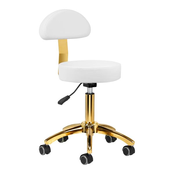 Sgabello Cosmetico Am-304G Oro Bianco-image