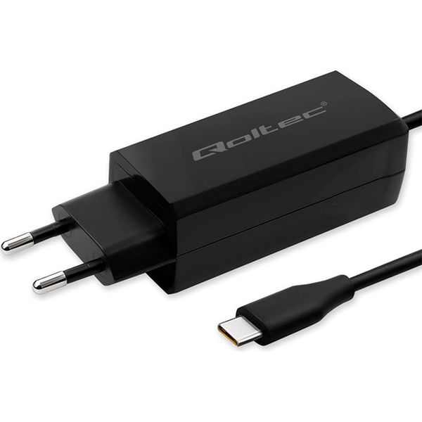 Qoltec 52420 90W Gan Super Fast Charger| 5-20V | 3-4.5A | USB-C 3.1-image