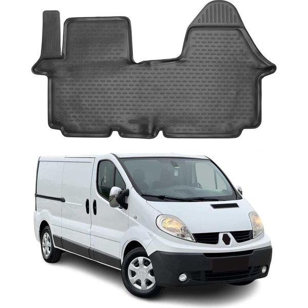 2006-2014 Renault Traffic Tappetini Tpe Nero 1 Pezzo-image