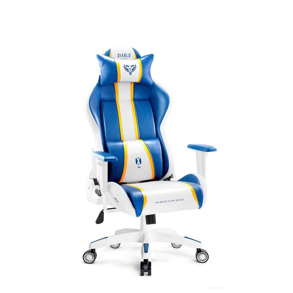 Diablo X-One 2.0 Gaming Chair Sedia Da Ufficio Sedia Da Scrivania Braccioli Regolabili Design Ergonomico Cuscino Collo/Glutei Aqua Blue Small-image