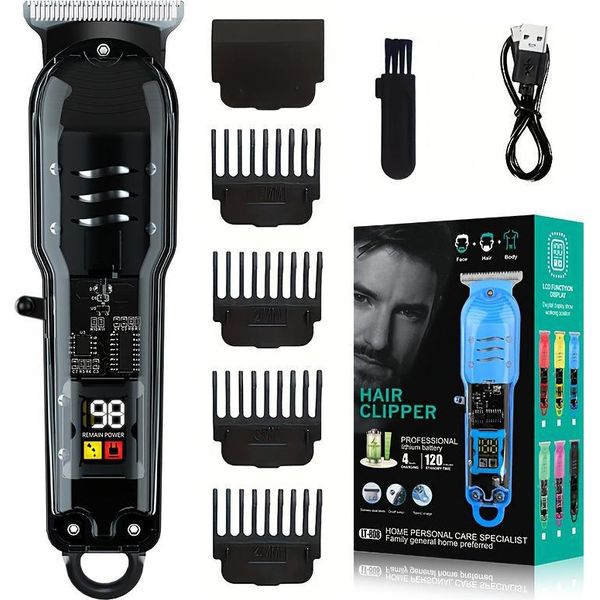 Inf Tagliacapelli Professionale Con Display A Led Nero-image