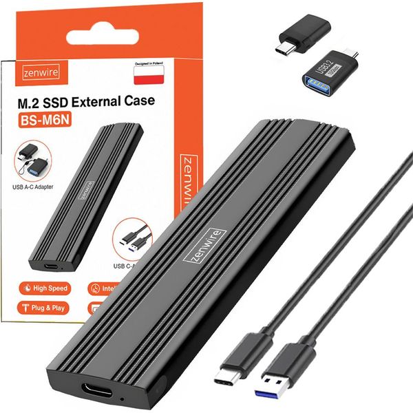 Adattatore Per Alloggiamento Ssd M.2 Sata Ngff USB-C M2 Slot Per Disco Rigido 2230 2242 2260 2280-image