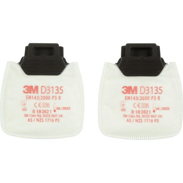 3M Secure Click D3135 Filtro Antiparticolato P3 R - Confezione Da 2 Pezzi-image