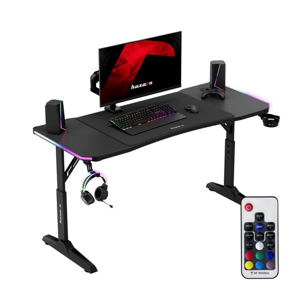 Huzaro Hero 3.6 Rgb Black Gaming Desk-image