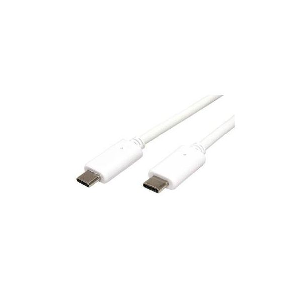 Cavo Usb (3.1), Usb C (M) - Usb C (M), 1 M, Bianco, Sacchetto Di Plastica, Usb Power Delivery, Eol-image