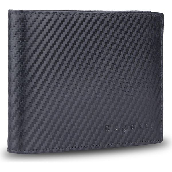 Bugatti Portafoglio Lima Rfid Wallet With Flap Carbon Black Nero-image