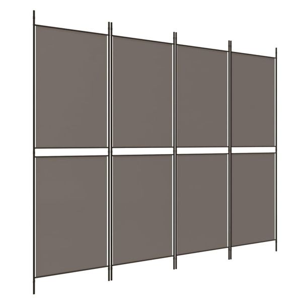 Syfax™ Divisorio A 4 Pannelli Antracite 200X180 Cm Tessuto-image