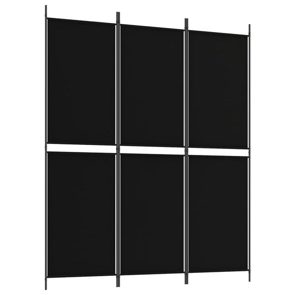 Syfax™ Divisorio A 3 Pannelli Nero 150X180 Cm In Tessuto-image