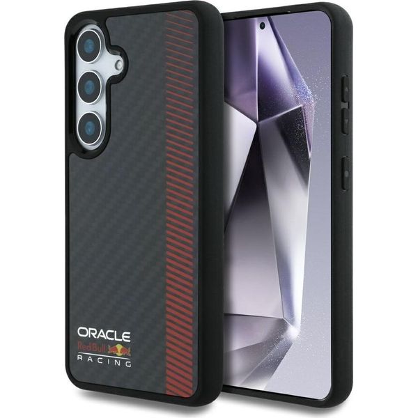 Etui Red Bull Real Carbon Fiber Powerbar Magsafe Do Samsung Galaxy S25+ Czarny-image
