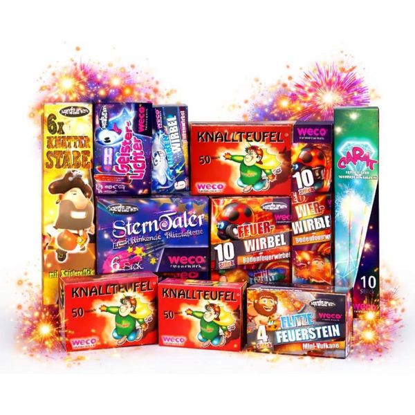 Set Da 180 Pezzi Xxl Kuddelmudel - Fuochi D'artificio F1 Per Capodanno E Compleanni 2026 (Kuddelmuddel)-image