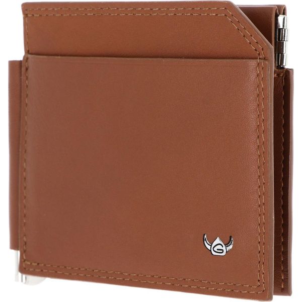 Golden Head Pelle Portacarte Fermasoldi Polo Clip-Scheintasche 1960 Cognac Marrone-image