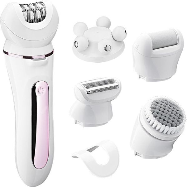 Inf Epilatore Elettrico 5 In 1: Rimozione Multifunzionale Dei Peli Per Donne Rosa-image