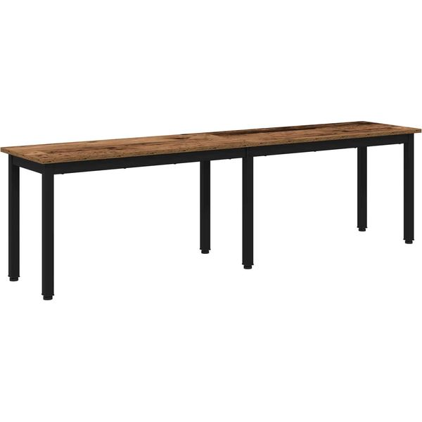 Vidaxl Panca In Legno Recuperato 160 X 35 X 45 Cm Materiale A Base Di Legno-image