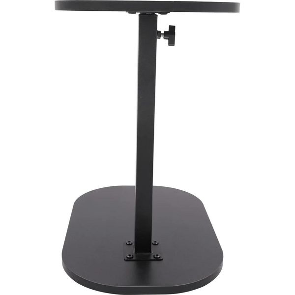 Tavolino - Tavolino Da Divano A Forma Di C - Regolabile In Altezza Da 45 A 80 Cm - Tavolino Da Letto - Tavolino Da Salotto - Per Soggiorno/Camera Da Letto - Nero-image