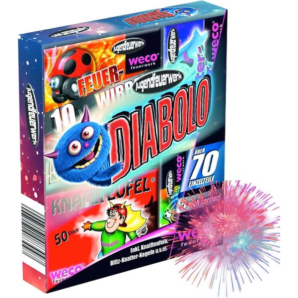Diabolo Xxl Party Set - 70 Pezzi Per Capodanno 2026 E Capodanno Sicuro (Diabolo)-image