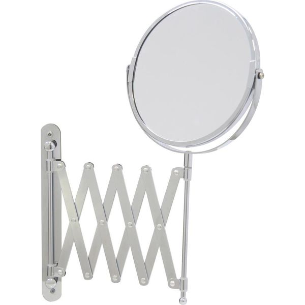 Specchio Da Parete Rotondo Con Ingrandimento 3X E Braccio Estensibile-image