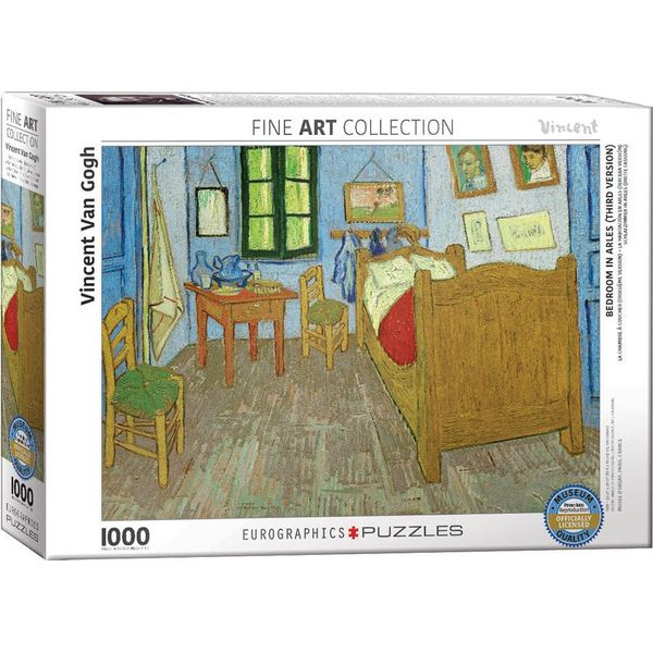 Puzzle Da 1000 Pezzi - Puzzle - La Camera Da Letto Di Vincent Ad Arles Di Van Gogh + Accessori Per Puzzle-image