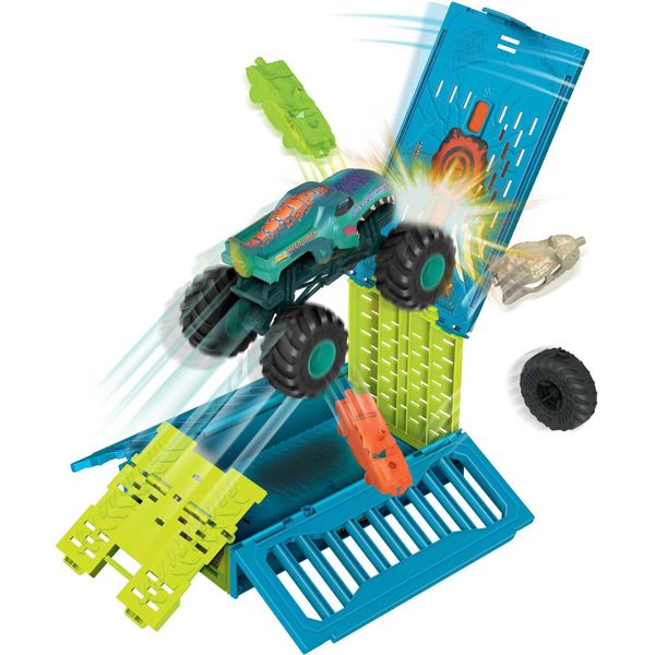 Hot Wheels Monster Trucks Mega Wrex Gabbia D'urto Sovradimensionata (1:24)-image