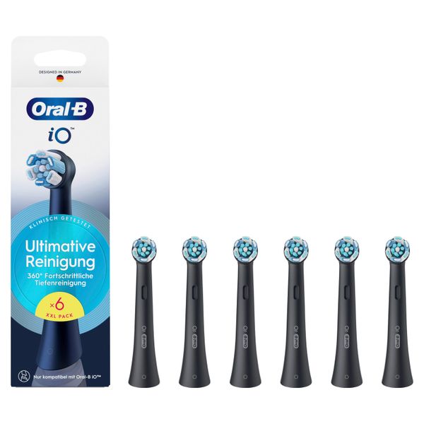 Spazzolini Oral-B - Io Ultimate Cleaning - 6 Pezzi - Nero-image