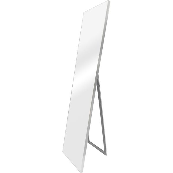 Barletta Specchio Da Terra 150X35 Cm A Figura Intera Specchio Rettangolare Specchio Da Toilette Inclinabile Argento-image