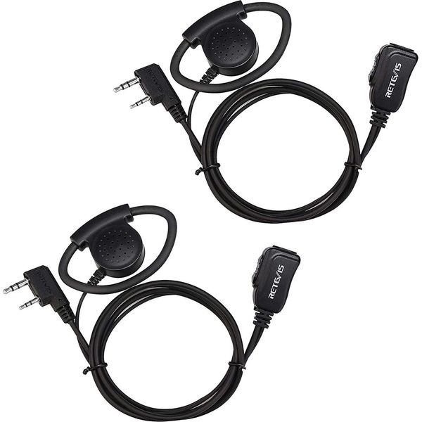 Retevis EEK012 Cuffia A D Regolabile Con Microfono Ptt Compatibile Con Radio Ricetrasmittente Kenwood Con Trasmettitore Retevis Baofeng (Confezione Da 2)-image