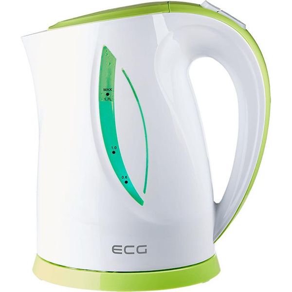 Ecg Rk 1758 Green | Bollitore Elettrico | Volume 1,7 L | Potenza 2000 W | Verde-Bianco | Plastica-image