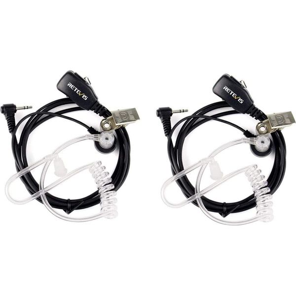 Revivis T001 Auricolare Radio 1 Pin 2,5 Mm Walkie Talkie Compatibile Con Revivis RT45 Motorola Tlkr T80 Extreme T82 Extreme T92 H2O T60 T62 T81 Hunter T270 Hyt TC-320 (2 Pezzi)-image