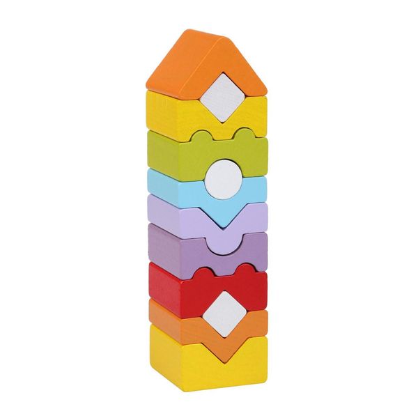 Cubika Torre Impilabile In Legno Grande 14996-image