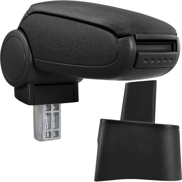 [Bracciolo Centrale, Perfetto Per Seat Ibiza Tipo 6L Negli Anni 2002 - 2008 (3 O 5 Porte) - Bracciolo Con Vano Portaoggetti - Imbottito - Tessuto - Nero-image